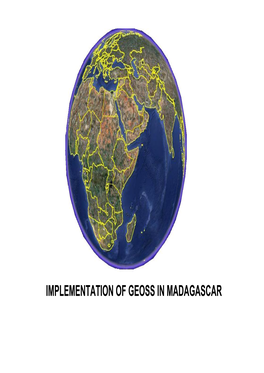 Implementation of Geoss in Madagascar Background