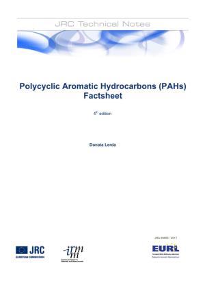 Polycyclic Aromatic Hydrocarbons (Pahs)
