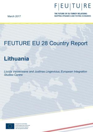 FEUTURE EU 28 Country Report Lithuania