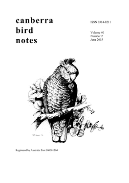 Canberra Bird Notes