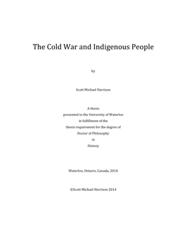 The Cold War and Indigenous People
