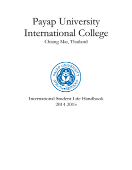 Payap University International College Chiang Mai, Thailand