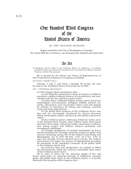 California Desert Protection Act of 1994’’