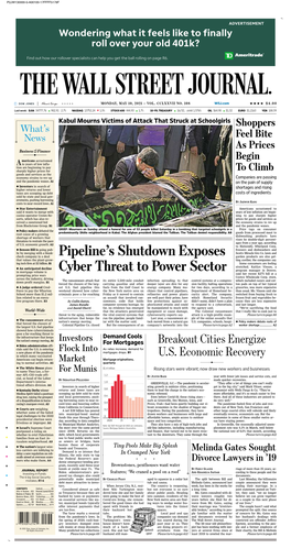 Pipeline's Shutdown Exposes Cyber Threat to Power Sector