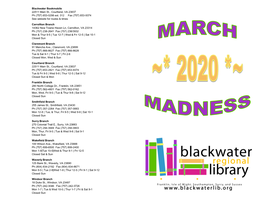 Blackwater Bookmobile 22511 Main St., Courtland, VA 23837 Ph (757) 653-0298 Ext