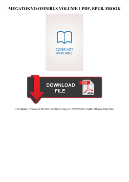PDF Download Megatokyo Omnibus Volume 1