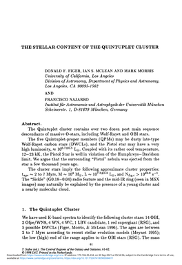 The Stellar Content of the Quintuplet Cluster Donald