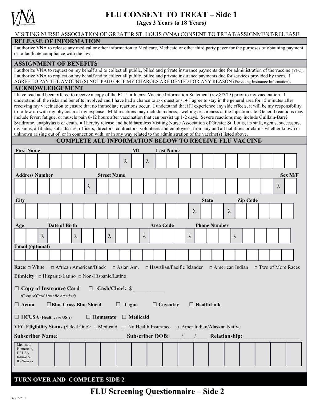 2010 FLU CONSENT to TREAT Side 1