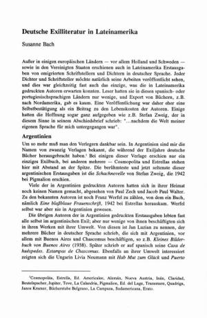 Deutsche Exilliteratur in Lateinamerika