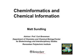 Cheminformatics and Chemical Information