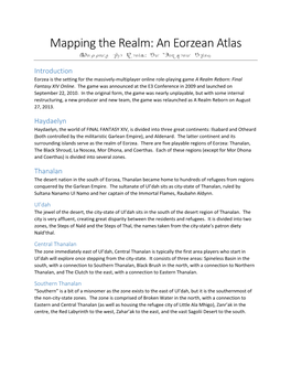 Mapping the Realm: an Eorzean Atlas Mapping the Realm: an Eorzean Atlas