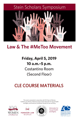Law & the #Metoo Movement