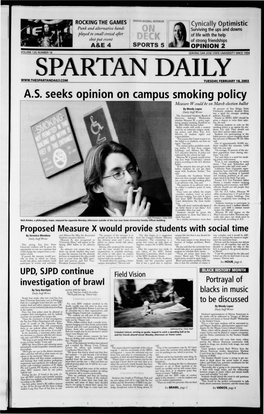 A.S. Seeks Opinion on Campus Smoking Policy