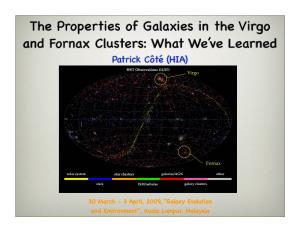 The Properties of Galaxies in the Virgo and Fornax Clusters: What We've