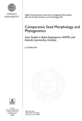 Comparative Seed Morphology and Phylogenetics