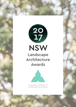 2017 NSW Landscape Architecture Award Winners