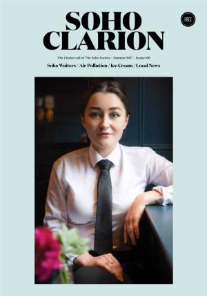 Soho Waiters / Air Pollution / Ice Cream / Local News SOHO CLARION / 3 in THIS ISSUE