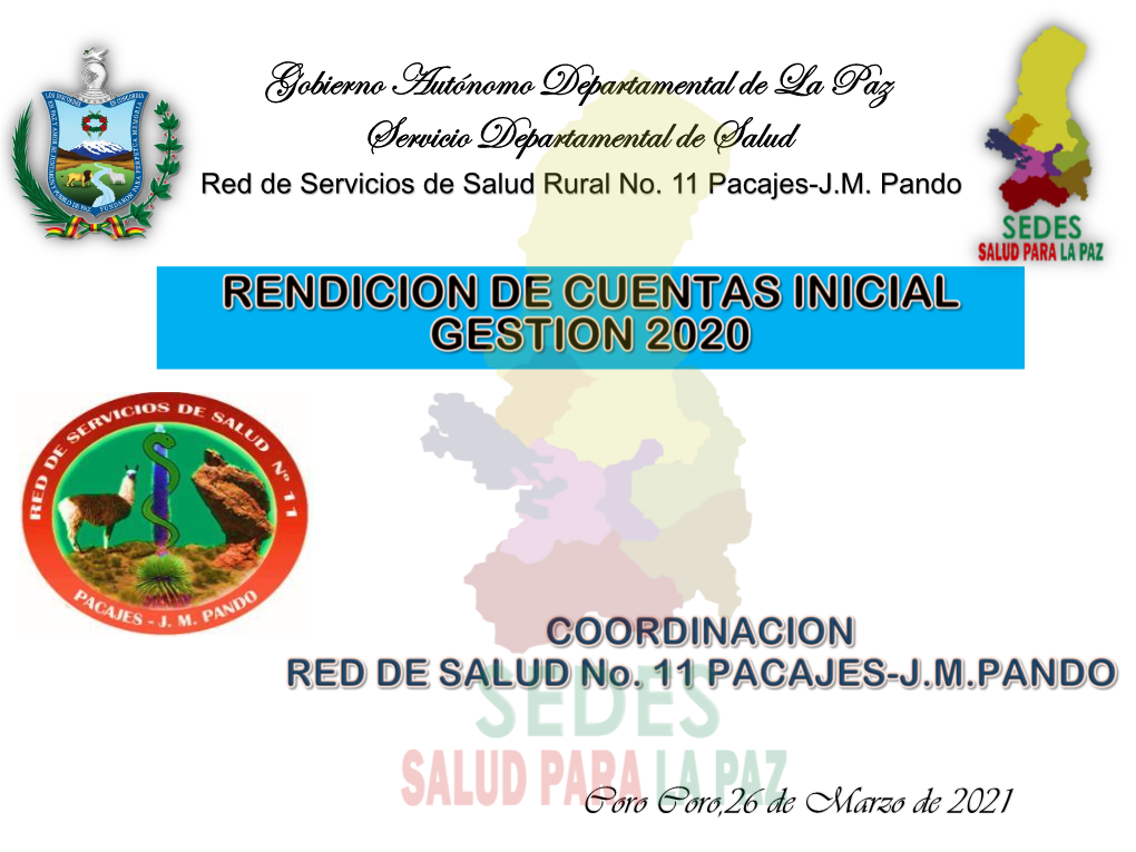 Red De Servicios De Salud Rural No. 11 Pacajes-JM Pando