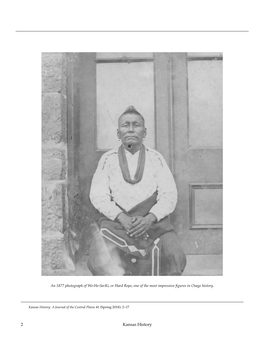 2 Kansas History We-He-Sa-Ki (Hard Rope): Osage Band Chief and Diplomat, 1821–1883 by Isaias Mccaffery