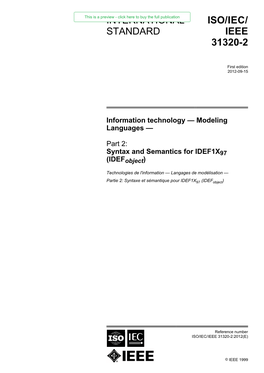 International Standard Iso/Iec/ Ieee 31320-2