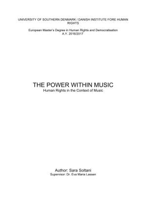 The Power Within Music: Human Rights in the Context