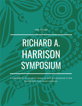 24Th Annual Richard A. Harrison Symposium