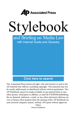 AP Stylebook 2000