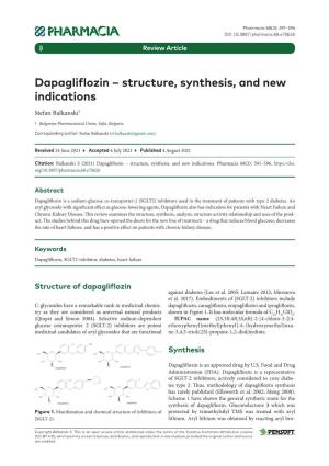 Dapagliflozin – Structure, Synthesis, and New Indications