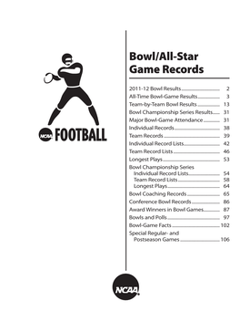 2012 Football Records Book (Bowls)