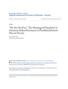 In American Indian Resistance to President Johnson's War on Poverty