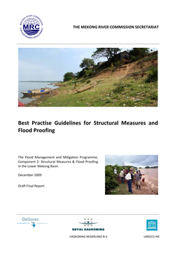 Best Practice Guidelines for Structural Measures and Flood Proofing 1 1.3 the Best Practice Guidelines and Project Phases/ Stages 1