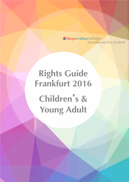 Rights Guide Frankfurt 2016 Children's & Young Adult