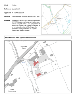 Ward Feniton Reference 20/1807/VAR Applicant Mr and Mrs