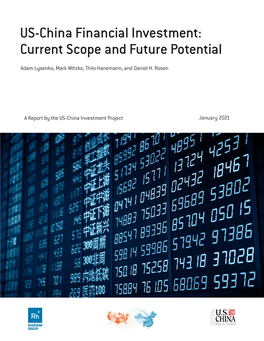 US-China Financial Investment: Current Scope and Future Potential