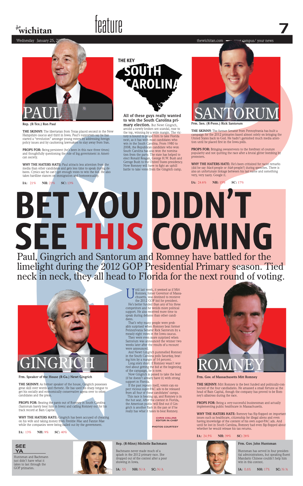 Santorum Gingrich Romney Paul
