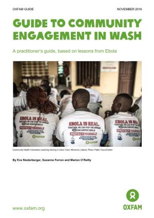 Guide to Community Engagement in Wash