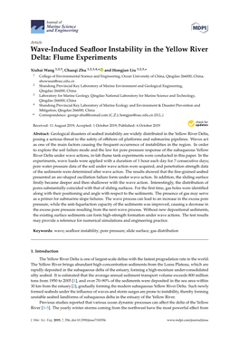 Wave-Induced Seafloor Instability in the Yellow River Delta