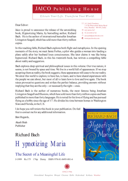 Hypnotizing Maria, by Bestselling Author, Richard Bach
