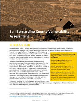 San Bernardino County Vulnerability Assessment