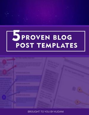 5 Proven Blog Post Templates