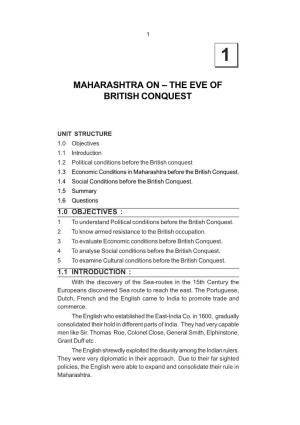 History of Modern Maharashtra (1818-1920)