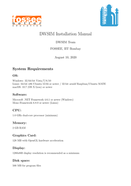 DWSIM Installation Manual