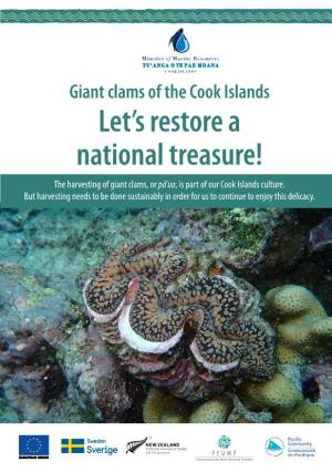 Giant Clam of the Cook Islands Let's Restore a National Treasure