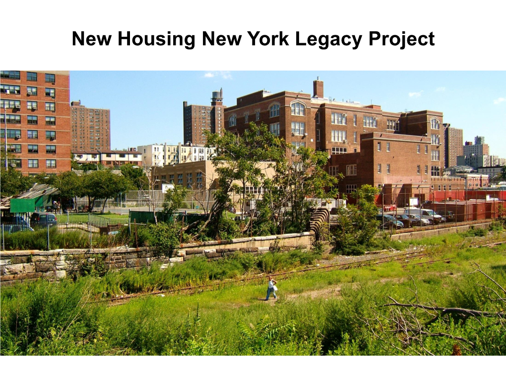 New Housing New York Legacy Project