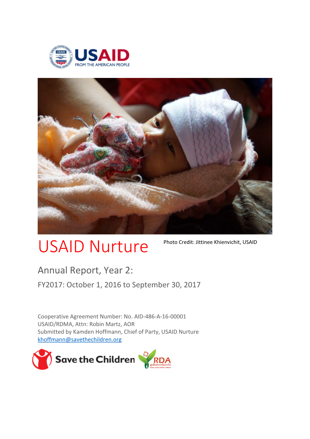 USAID Nurture Photo Credit: Jittinee Khienvichit, USAID Annual Report, Year 2: FY2017: October 1, 2016 to September 30, 2017