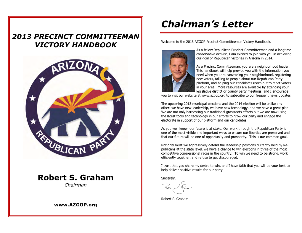 AZ GOP Precinct Committee Handbook