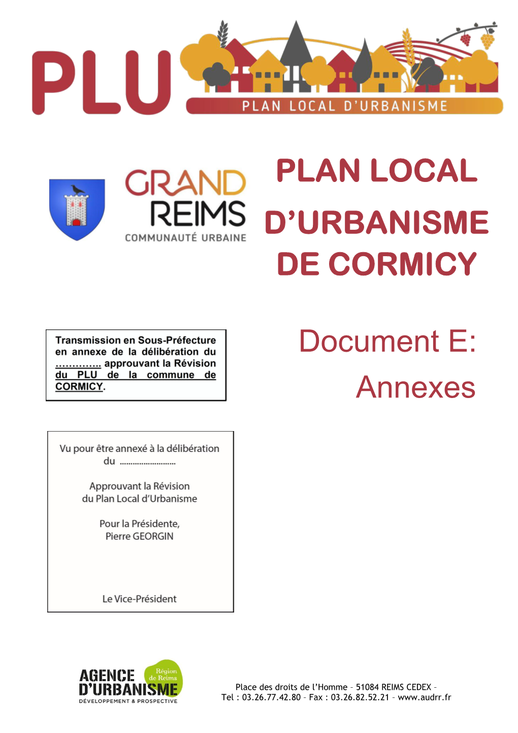 Plan Local D'urbanisme De Cormicy