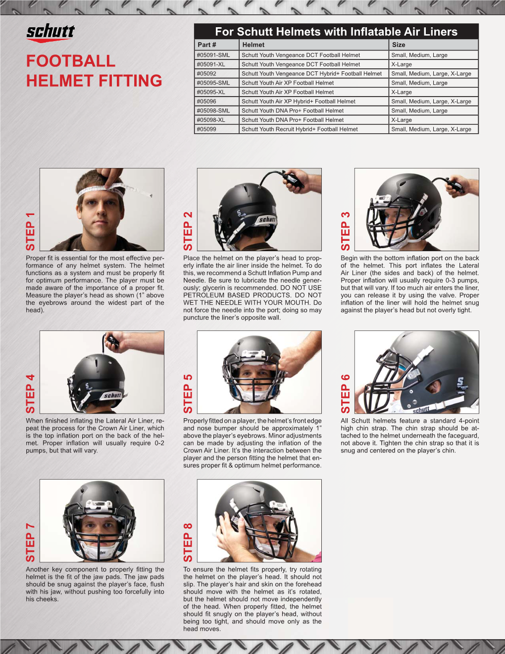 Football Helmet Fitting