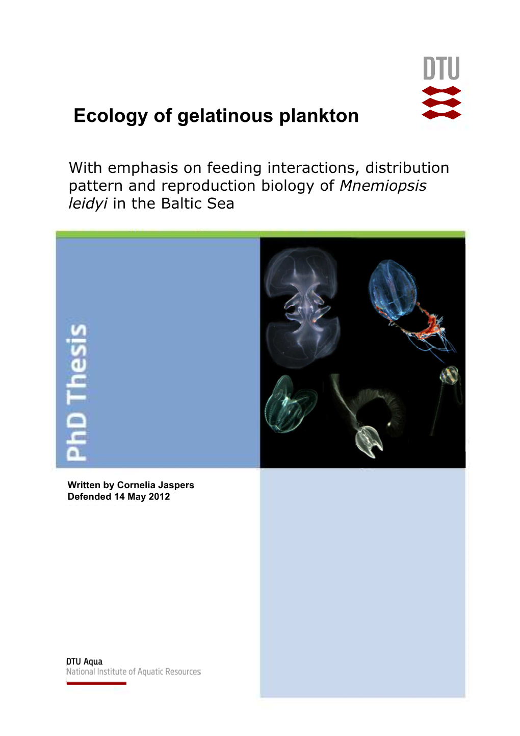 Ecology of Gelatinous Plankton