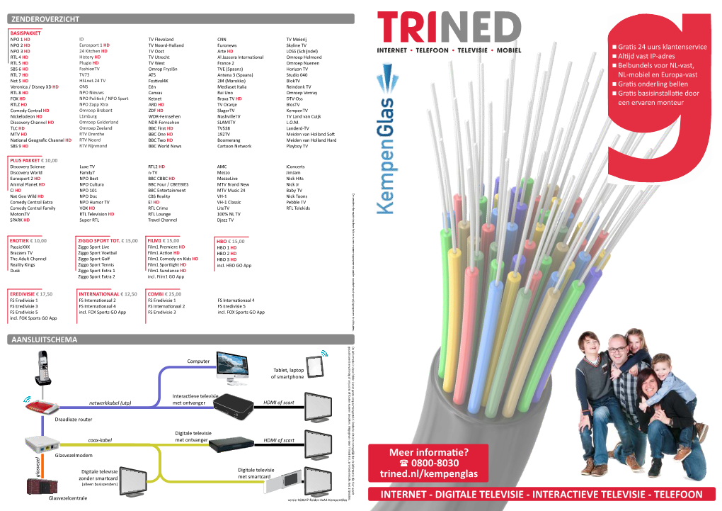 Digitale Televisie En Door T Coax-Kabel Met Ontvanger HDMI of Scart Rined B